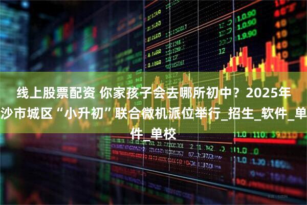 线上股票配资 你家孩子会去哪所初中？2025年长沙市城区“小升初”联合微机派位举行_招生_软件_单校