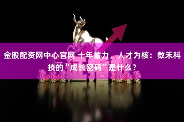 金股配资网中心官网 十年蓄力，人才为核：数禾科技的“成长密码”是什么？