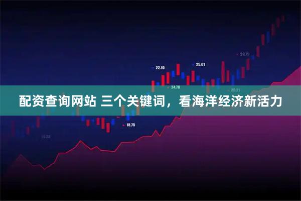 配资查询网站 三个关键词，看海洋经济新活力