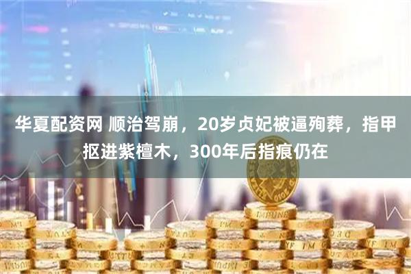华夏配资网 顺治驾崩，20岁贞妃被逼殉葬，指甲抠进紫檀木，300年后指痕仍在